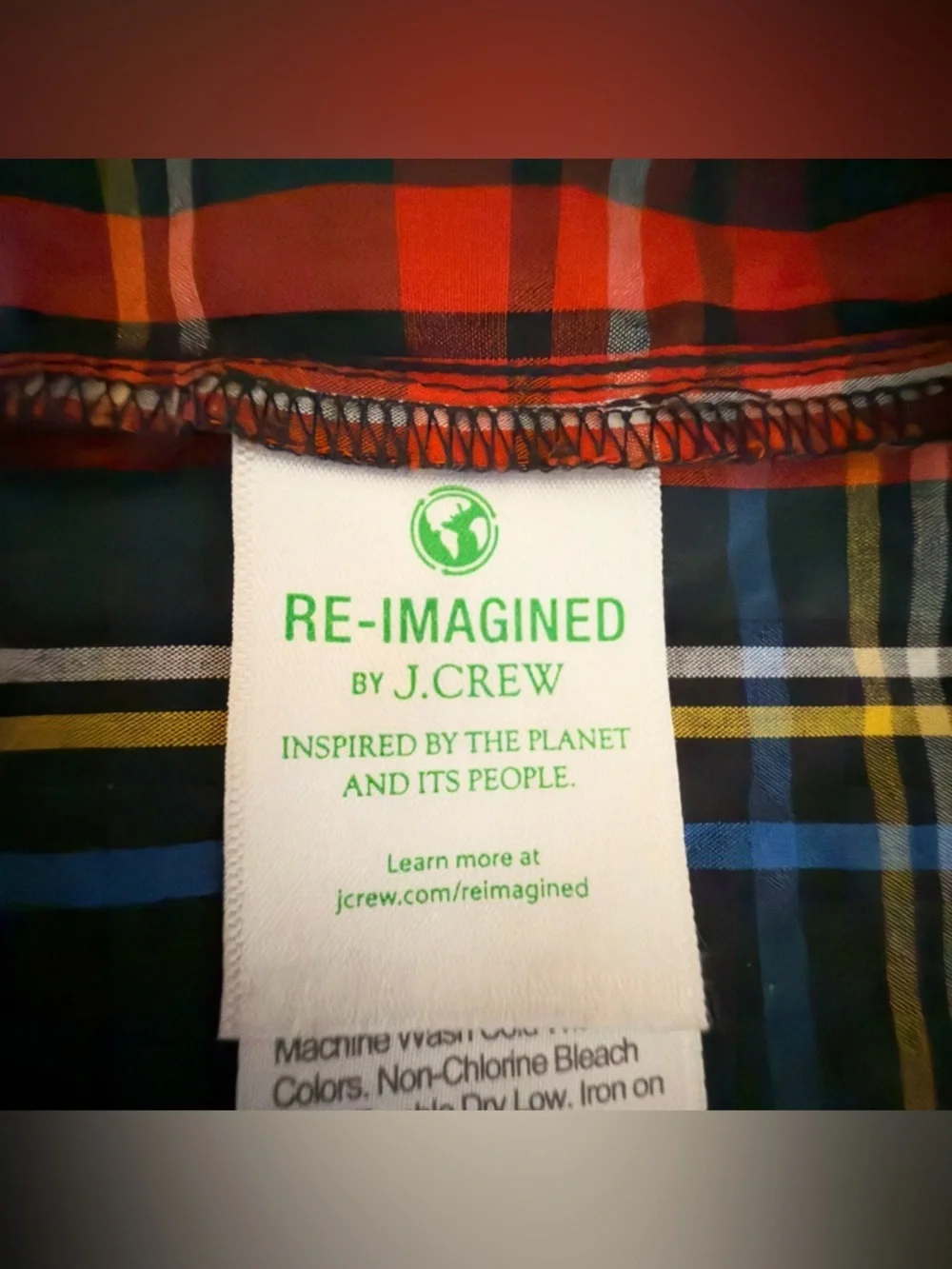 J. Crew lightweight plaid